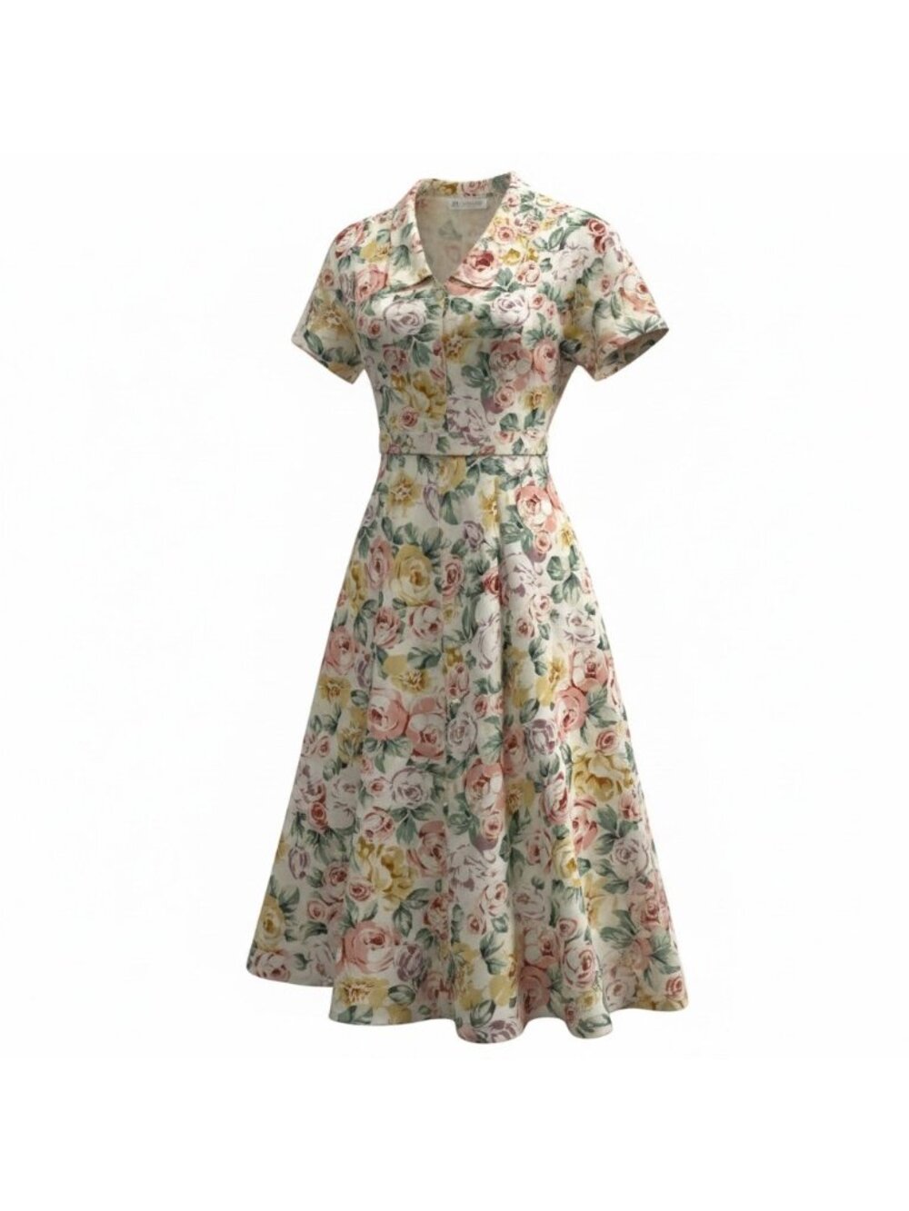Vintage Garden Cottagecore Maxi Dress Size 10 Carol Anderson 1980s Floral Party - Picture 13 of 13